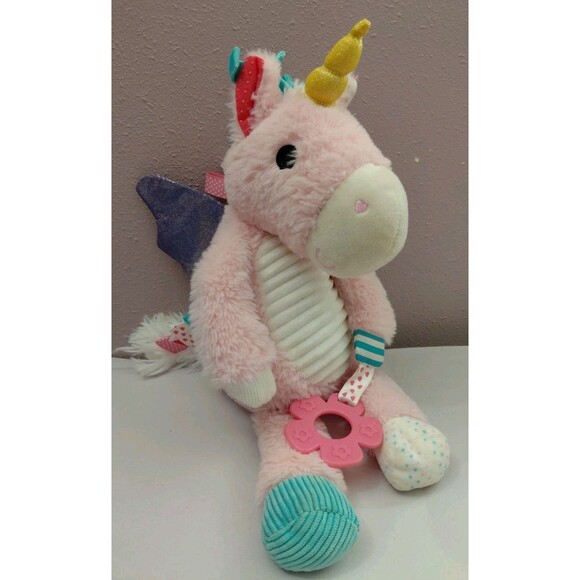 Make Believe Ideas Other - Make Believe Ideas Pink Unicorn Sensory Plush Baby Toddler Stuffed Animal Toy